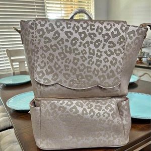 NWT Hollis Pink Leopard backpack diaper bag